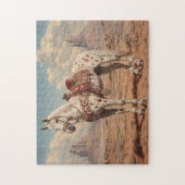 Appaloosa Horse Painted Wüste Landschaftlich Puzzle (Vertikal)