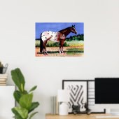 Appaloosa Horse Portrait Poster (Heimbüro)