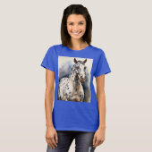 Appaloosa Horse Watercolor Leopard T-Shirt (Vorne ganz)