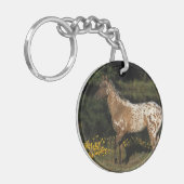 Appaloosa-Horsebereitstehender See Schlüsselanhänger (Vorderseite links)