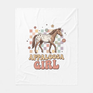 Appaloosa Mädchen Vintage Pferd Western T-Shirt De Fleecedecke