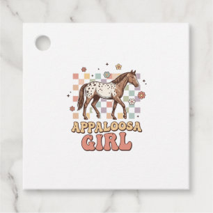 Appaloosa-Mädchen Vintage-Pferd Western-T-Shirt-De Geschenkanhänger