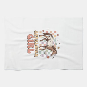 Appaloosa Mädchen Vintage Pferd Western T-Shirt De Geschirrtuch