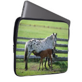 Appaloosa Mare und Colt Horse Laptopschutzhülle (Vorne Rechts)