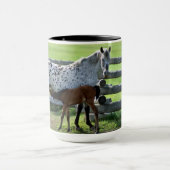 Appaloosa Mare und Colt Horse Tasse (Zentrum)