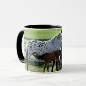 Appaloosa Mare und Colt Horse Tasse (Vorderseite Links)