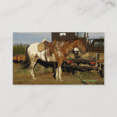 Appaloosa Motivierend Business Card Visitenkarte (Rückseite)