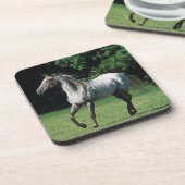 Appaloosa-Pferd, das 2 laufen lässt Getränkeuntersetzer (Linke Seite)