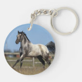 Appaloosa-Pferd, das 3 laufen lässt Schlüsselanhänger (Rückseite)