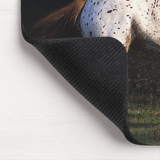 Appaloosa-Pferd, das 4 laufen lässt Mousepad (Ecke)