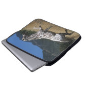 Appaloosa-Pferd, das oben Berg laufen lässt Laptopschutzhülle (Vorne Knopf)