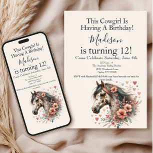 Appaloosa-Pferd Geburtstag Einladung