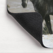 Appaloosa-Pferd im Schnee Mousepad (Ecke)