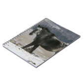 Appaloosa-Pferd im Schnee Notizblock (Linke Seite)