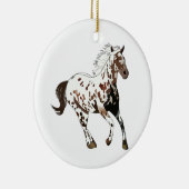 Appaloosa Pferd Keramik Ornament (Rechts)
