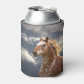 Appaloosa Pferd läuft in den Wolken Dosenkühler (Kanne Vorderseite)