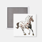 Appaloosa Pferd Magnet (Vorderseite/Rückseite)