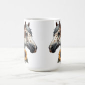 Appaloosa-Pferd mit Sonnenblumen Kaffeetasse (Mittel)
