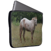 Appaloosa-Pferd stehend im Gras Laptopschutzhülle (Vorne Rechts)
