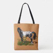 Appaloosa Pferd Tasche, Farbe anpassen Tasche (Rückseite)