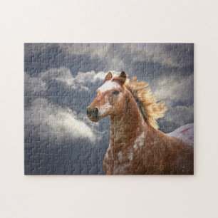 Appaloosa Pferd und Wolken Puzzle
