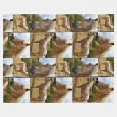 Appaloosa Pferde FotoCollage, groß Fleecedecke (Vorderseite (Horizontal))