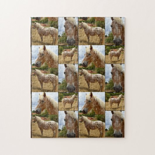 Appaloosa Pferde FotoCollage, Puzzle (Vertikal)
