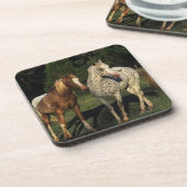 Appaloosa-Pferde Getränkeuntersetzer (Linke Seite)