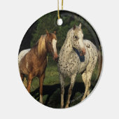 Appaloosa-Pferde Keramikornament (Links)
