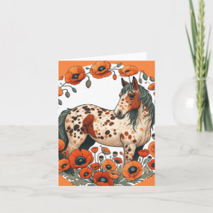 Appaloosa Pferde Mohn Appy Pferde Karte