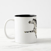 Appaloosa-Pferdebecher Zweifarbige Tasse (Links)