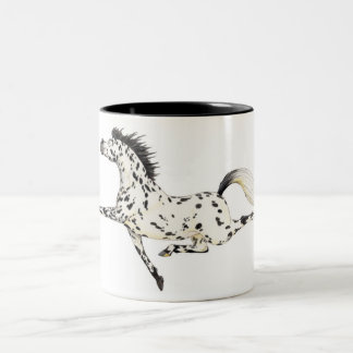 Appaloosa-Pferdebecher Zweifarbige Tasse