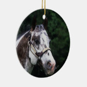 Appaloosa-PferdeHeadshot 2 Keramikornament (Rechts)