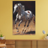 Appaloosa Pferdeölfarbe Leinwanddruck (Insitu (Wohnzimmer))