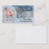 Appaloosa-PferdeVisitenkarte - Blau und Grau Visitenkarte (Vorne/Hinten)