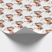 Appaloosa-PferdeweihnachtsPackpapier Geschenkpapier (Ecke)