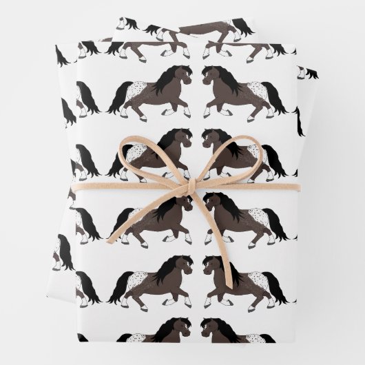Appaloosa Ponies Wrapping Paper Sheets Geschenkpapier Set (Beispiel)