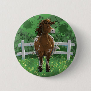 Appaloosa Pony Button