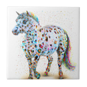Appaloosa Pony Keramik Tile Fliese
