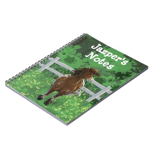 Appaloosa Pony Notizblock (Linke Seite)