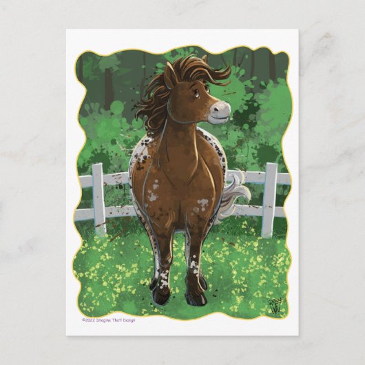 Appaloosa Pony Postkarte (Vorderseite)