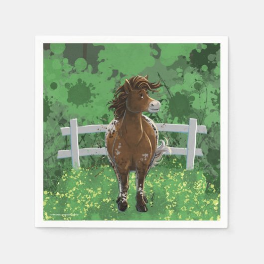 Appaloosa Pony Serviette (Vorderseite)