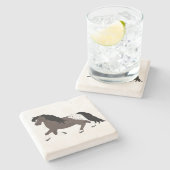 Appaloosa Pony Stone Untersetzer (Seitenansicht)