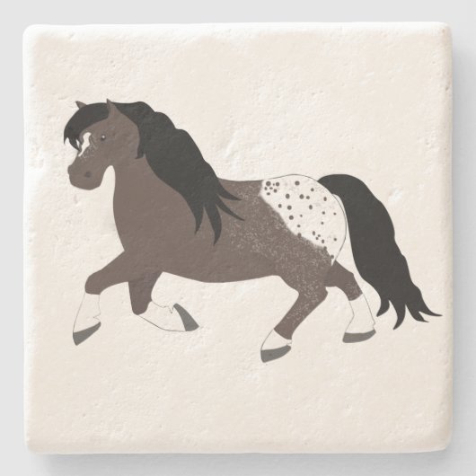 Appaloosa Pony Stone Untersetzer (Vorderseite)