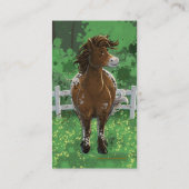 Appaloosa Pony Visitenkarte (Rückseite)