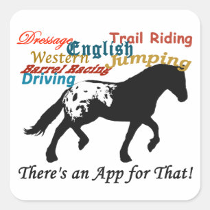 Appaloosa Quadratischer Aufkleber