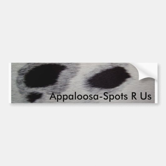 Appaloosa-Stellen R wir Autoaufkleber (Vorne)