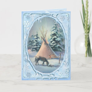 APPALOOSA u. EISZAPFEN durch SHARON SHARPE Feiertagskarte