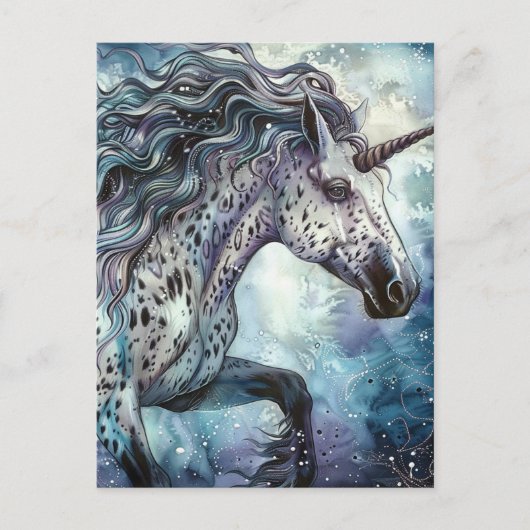 Appaloosa Unicorn Postkarte (Vorderseite)