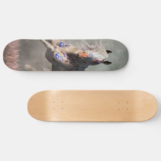 Appaloosa Warrior Horse Skateboard (Horizontal)